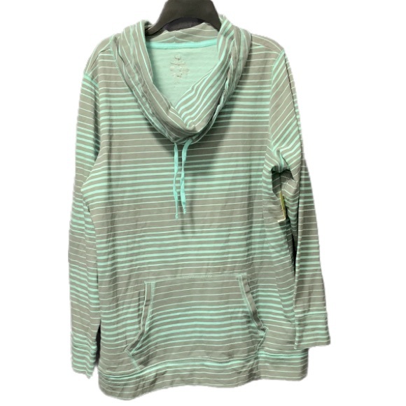 made for life Tops - Made For Life Sweatshirt Cowl Neck Grey Green Long Sleeve XXL
